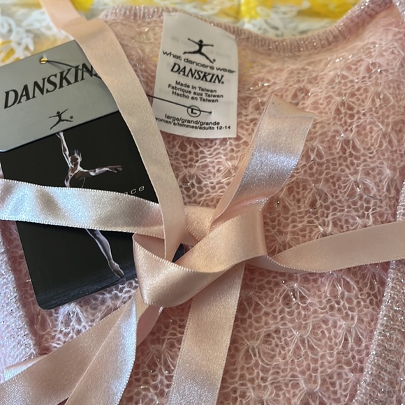 Wrap Knit Ballet Crop Sweater Top Pink Barbie Purple Sheer Blouse Kawaii Pastel - Picture 5 of 17